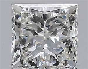Foto Diamante Natural 1.50 quilates, Princesa , Color I, claridad VS2 y certificado GIA de