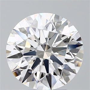 Picture of Lab Grown Diamond 3.76 Carats, Round with Ideal Cut, D Color, VVS2 Clarity and Certified by IGI
