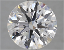 Lab Grown Diamond 3.55 Carats, Round with Ideal Cut, F Color, VVS2 Clarity and Certified by IGI