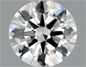 Diamante Natural 0.47 quilates, Redondo , Color I, claridad VVS1 y certificado GIA