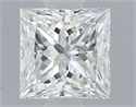 Natural Diamond 0.55 Carats, Princess with  Cut, G Color, VVS2 Clarity and Certified by GIA