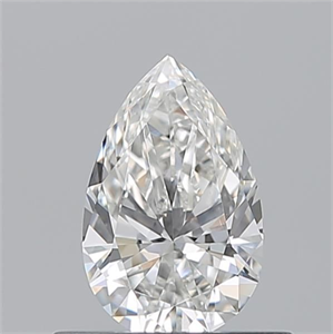 Picture of Natural Diamond 0.51 Carats, Pear with  Cut, G Color, VS1 Clarity and Certified by GIA