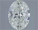 Natural Diamond 1.21 Carats, Oval with  Cut, H Color, SI2 Clarity and Certified by IGI