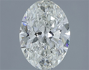 Picture of Natural Diamond 1.21 Carats, Oval with  Cut, H Color, SI2 Clarity and Certified by IGI