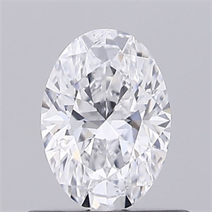 Foto Diamante Natural 0.50 quilates, Ovalado , Color D, claridad SI2 y certificado GIA de