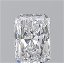 Natural Diamond 0.51 Carats, Radiant with  Cut, D Color, SI1 Clarity and Certified by GIA