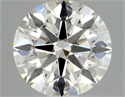 Natural Diamond 0.46 Carats, Round with Excellent Cut, H Color, IF Clarity and Certified by GIA