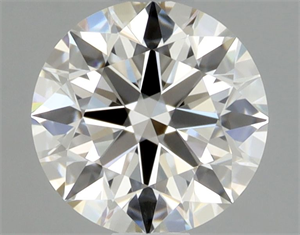 Picture of Natural Diamond 0.46 Carats, Round with Excellent Cut, H Color, IF Clarity and Certified by GIA
