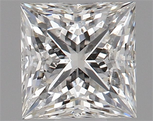 Picture of Natural Diamond 0.50 Carats, Princess with  Cut, H Color, I1 Clarity and Certified by GIA