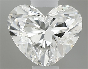 Foto Diamante Natural 0.43 quilates, Corazón , Color H, claridad IF y certificado GIA de