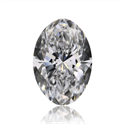 Natural Diamond 0.44 Carats, Oval with  Cut, D Color, VVS1 Clarity and Certified by GIA