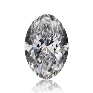 Picture of Natural Diamond 0.44 Carats, Oval with  Cut, D Color, VVS1 Clarity and Certified by GIA