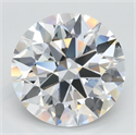 Lab Grown Diamond 4.30 Carats, Round with Excellent Cut, D Color, IF Clarity and Certified by GIA