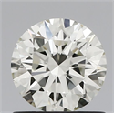 Natural Diamond 0.83 Carats, Round with Excellent Cut, K Color, VS1 Clarity and Certified by IGI