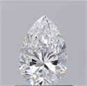 Natural Diamond 0.71 Carats, Pear with  Cut, E Color, VS1 Clarity and Certified by GIA