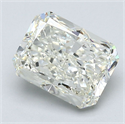 Natural Diamond 2.30 Carats, Radiant with  Cut, K Color, VVS2 Clarity and Certified by GIA
