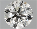 Natural Diamond 1.50 Carats, Round with Very Good Cut, J Color, I1 Clarity and Certified by GIA