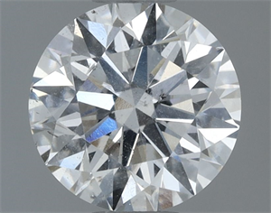 Picture of Natural Diamond 1.02 Carats, Round with Excellent Cut, H Color, I1 Clarity and Certified by GIA