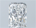 Natural Diamond 1.01 Carats, Radiant with  Cut, F Color, SI1 Clarity and Certified by GIA