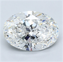 Natural Diamond 4.01 Carats, Oval with  Cut, F Color, VS1 Clarity and Certified by GIA