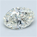 Diamante Natural 4.06 quilates, Ovalado , Color J, claridad SI2 y certificado GIA