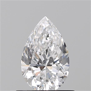 Picture of Natural Diamond 0.59 Carats, Pear with  Cut, D Color, VVS2 Clarity and Certified by GIA
