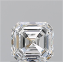 Natural Diamond 1.01 Carats, Asscher with  Cut, F Color, VVS2 Clarity and Certified by GIA