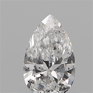 Picture of Natural Diamond 0.23 Carats, Pear with  Cut, E Color, SI2 Clarity and Certified by GIA