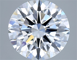 Picture of Lab Grown Diamond 2.52 Carats, Round with Ideal Cut, D Color, VVS2 Clarity and Certified by IGI