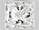 Diamante Natural 0.51 quilates, Princesa , Color F, claridad VVS1 y certificado GIA