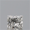 Natural Diamond 0.32 Carats, Princess with  Cut, G Color, VVS1 Clarity and Certified by GIA