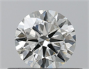Natural Diamond 0.40 Carats, Round with Excellent Cut, H Color, SI2 Clarity and Certified by IGI