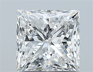 Picture of Natural Diamond 1.01 Carats, Princess with  Cut, F Color, SI2 Clarity and Certified by GIA