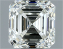Natural Diamond 1.00 Carats, Asscher with  Cut, H Color, VVS1 Clarity and Certified by IGI