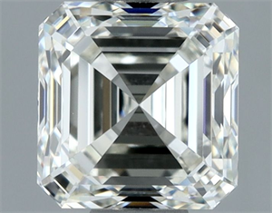 Picture of Natural Diamond 1.00 Carats, Asscher with  Cut, H Color, VVS1 Clarity and Certified by IGI