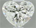 Natural Diamond 0.50 Carats, Heart with  Cut, J Color, VS1 Clarity and Certified by IGI