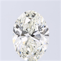 Natural Diamond 3.00 Carats, Oval with  Cut, J Color, SI1 Clarity and Certified by GIA