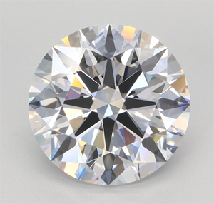Picture of Lab Grown Diamond 4.24 Carats, Round with Ideal Cut, E Color, VVS2 Clarity and Certified by IGI