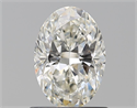 Natural Diamond 0.90 Carats, Oval with  Cut, I Color, VS1 Clarity and Certified by GIA