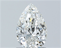 Diamante Natural 1.01 quilates, De pera , Color G, claridad SI2 y certificado GIA