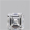 Natural Diamond 0.93 Carats, Asscher with  Cut, F Color, VVS2 Clarity and Certified by GIA