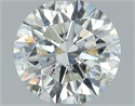 Natural Diamond 1.02 Carats, Round with Excellent Cut, G Color, I1 Clarity and Certified by GIA