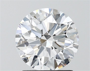 Picture of Lab Grown Diamond 1.51 Carats, Round with Ideal Cut, E Color, VVS2 Clarity and Certified by IGI