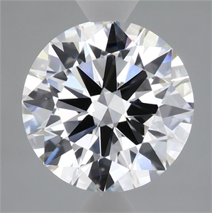 Picture of Lab Grown Diamond 2.71 Carats, Round with Ideal Cut, D Color, VVS2 Clarity and Certified by IGI