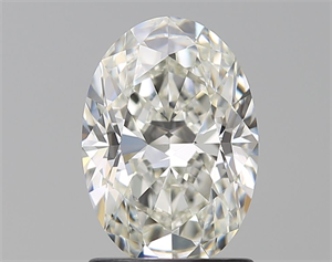 Picture of Natural Diamond 1.51 Carats, Oval with  Cut, J Color, VVS1 Clarity and Certified by GIA