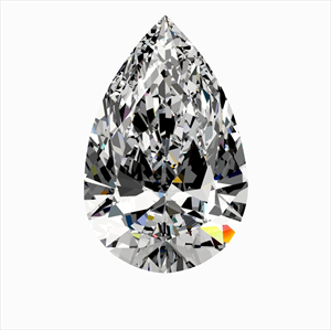 Foto Diamante Natural 0.51 quilates, De pera , Color J, claridad VS2 y certificado GIA de