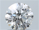 Natural Diamond 0.90 Carats, Round with Excellent Cut, H Color, VVS1 Clarity and Certified by GIA