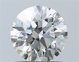 Picture of Natural Diamond 0.90 Carats, Round with Excellent Cut, H Color, VVS1 Clarity and Certified by GIA
