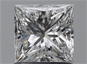 Natural Diamond 1.00 Carats, Princess with  Cut, E Color, VS2 Clarity and Certified by GIA