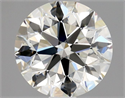 Natural Diamond 0.80 Carats, Round with Excellent Cut, J Color, VS2 Clarity and Certified by GIA